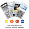 60 x Hörgerätebatterien 1,45 V