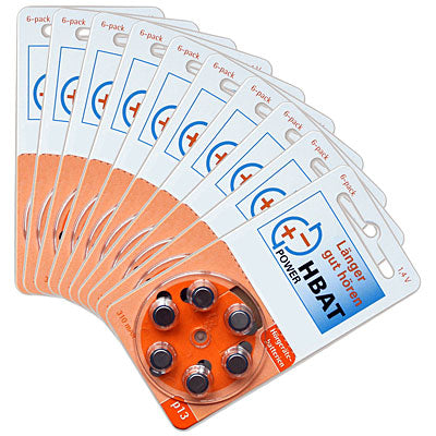 60 x Hörgerätebatterien 1,45 V